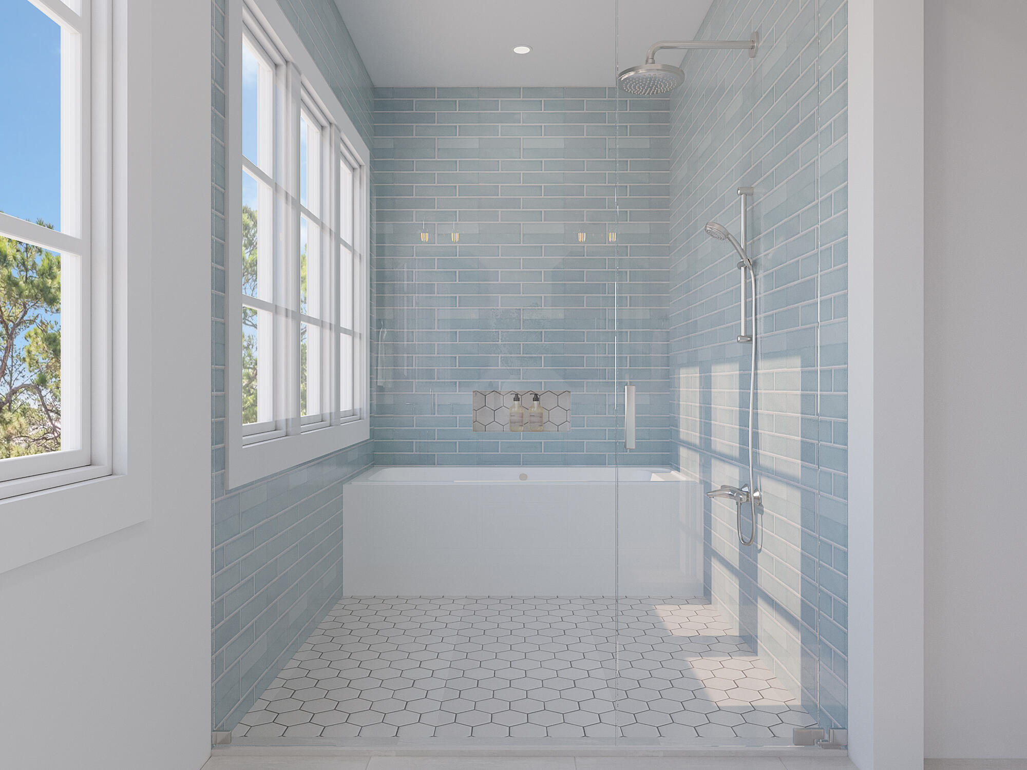 288 Lakeview Drive Santa Rosa Beach, FL 32459 - Photo 13 of 28 a bathroom with a bathtub and a shower