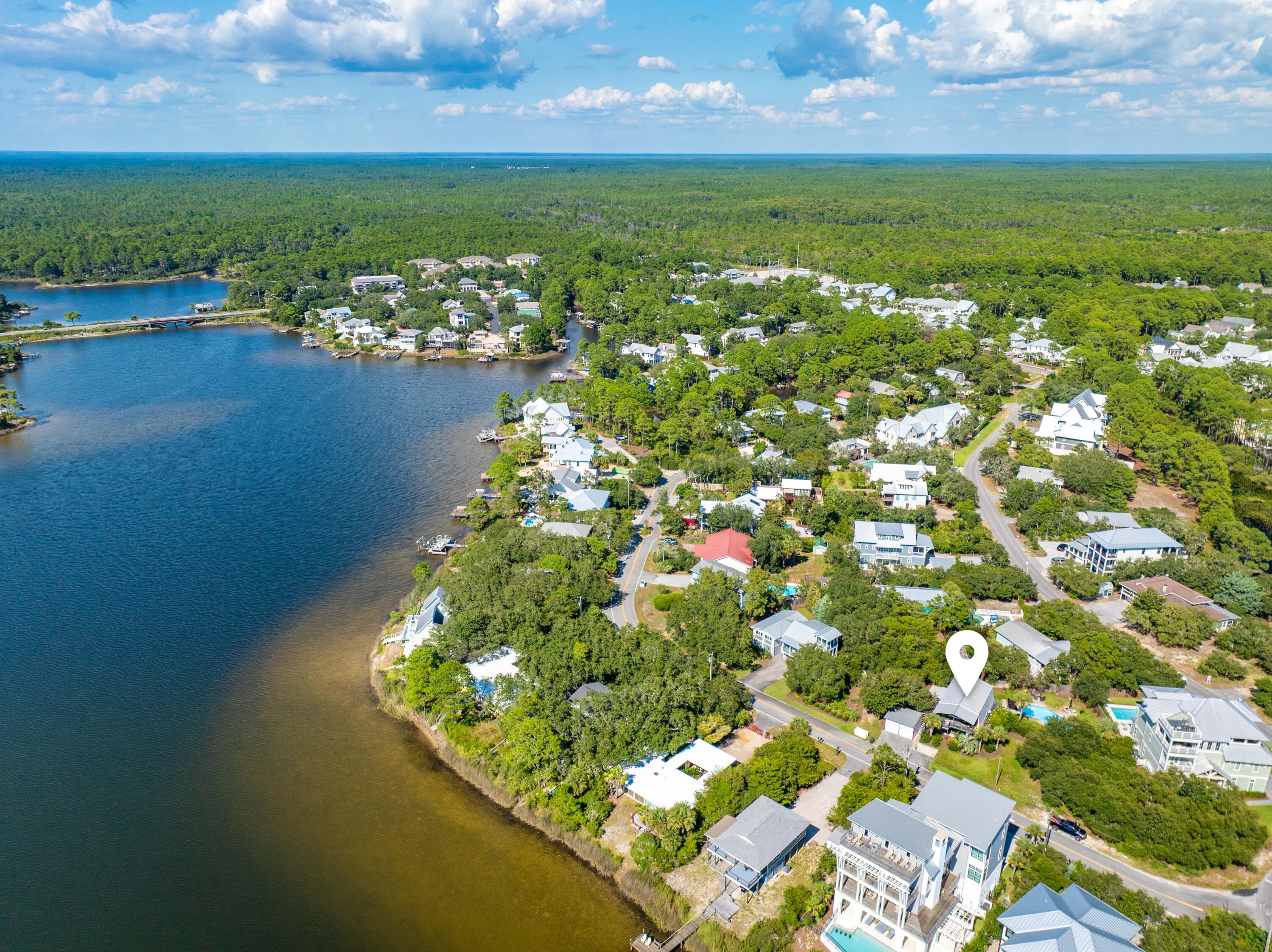 288 Lakeview Drive Santa Rosa Beach, FL 32459 - Photo 19 of 28 a view of a lake with a houses