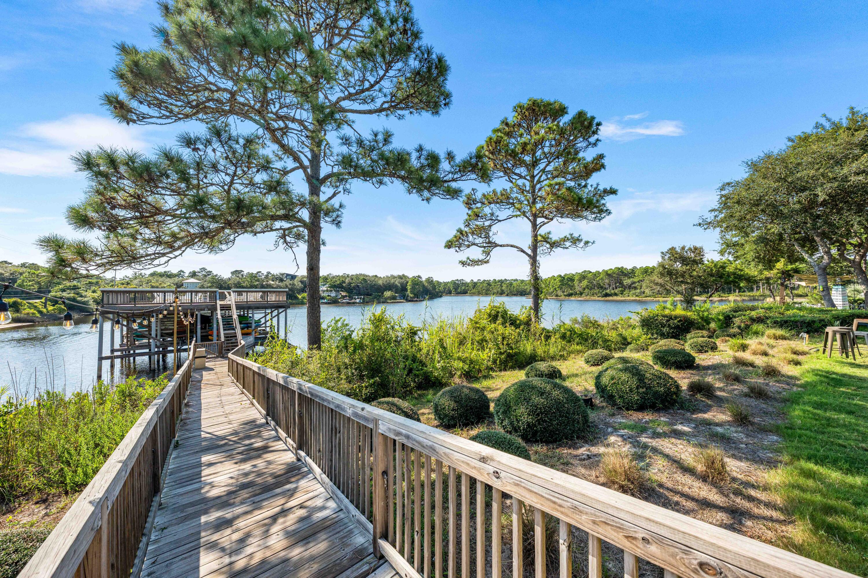 288 Lakeview Drive Santa Rosa Beach, FL 32459 - Photo 20 of 28 a view of a wooden bridge