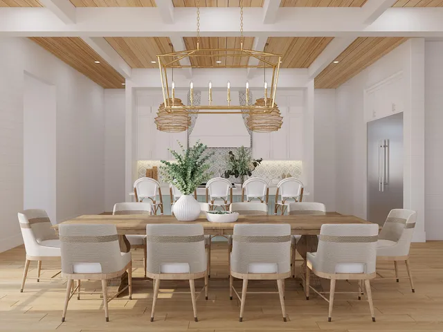 a table with a table and chairs