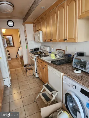 a room with a mirror