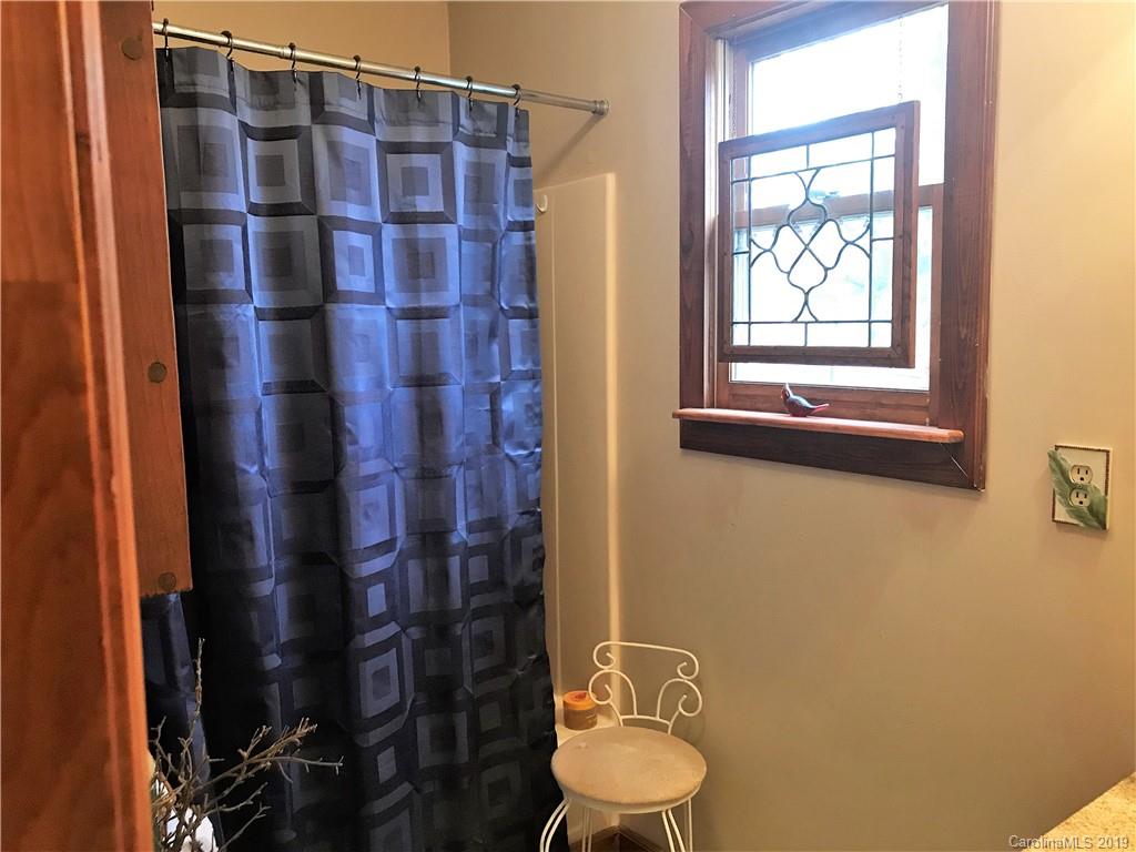 707 Phillips Gap Road Purlear, NC 28665 - Photo 19 of 27 a bathroom with a toilet and a shower