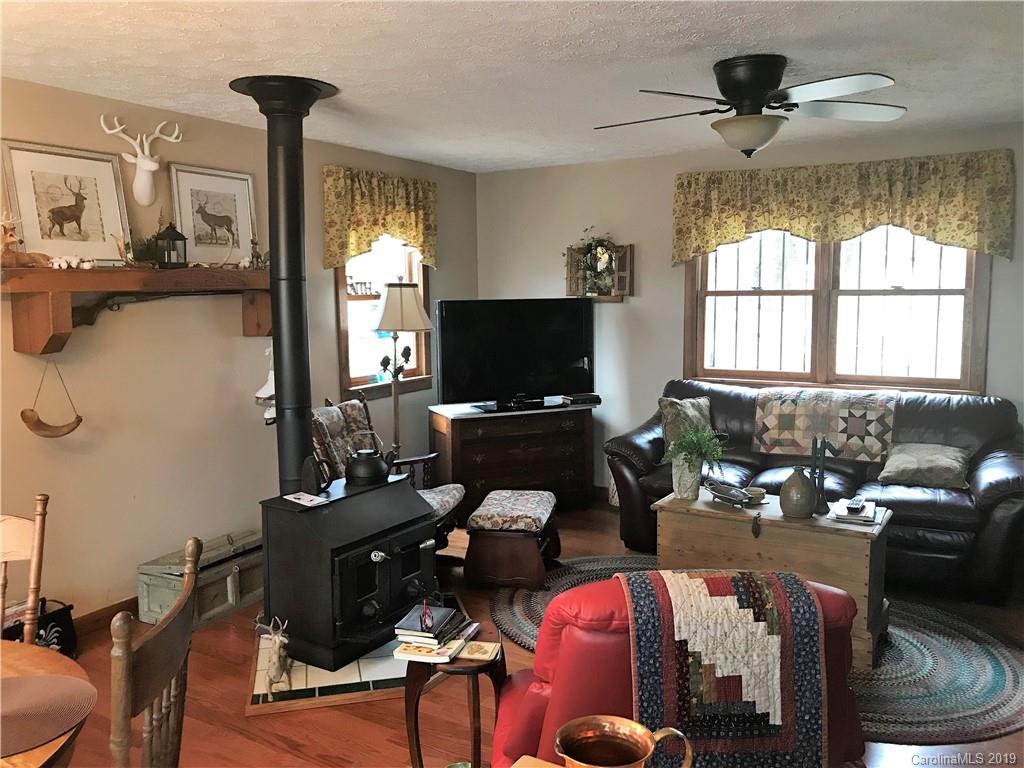 707 Phillips Gap Road Purlear, NC 28665 - Photo 10 of 27 a living room with furniture and a flat screen tv