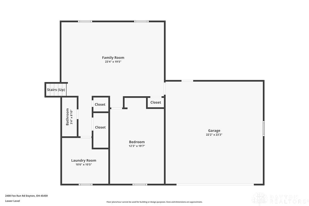 2400 Fox Run Road Dayton, OH 45459 - Photo 45 of 45 Lower Level floor plan