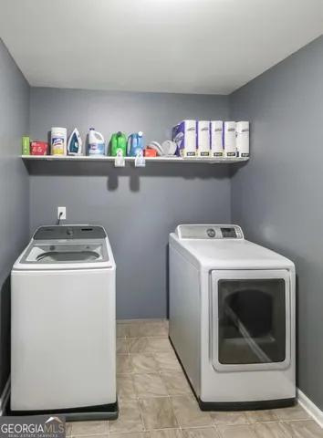 a outdoor space with furniture