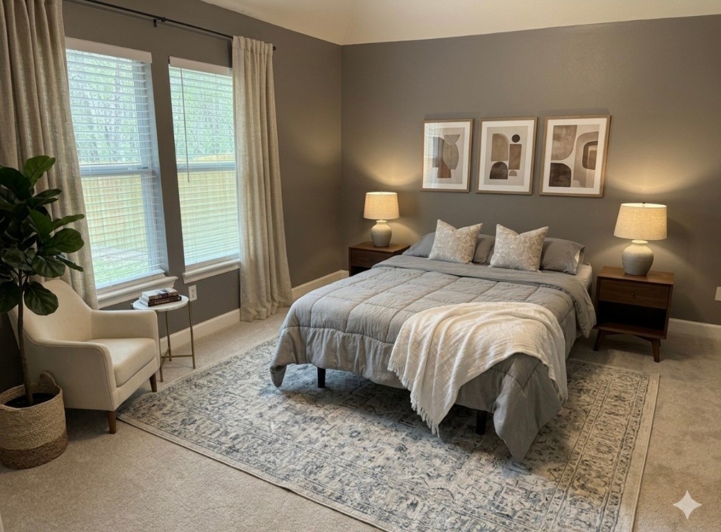 223 Maple Lane Conroe, TX 77304 - Photo 4 of 24 Virtually Staged Master Bedroom