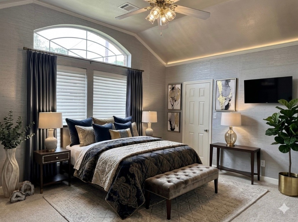 223 Maple Lane Conroe, TX 77304 - Photo 6 of 24 Virtually Staged 2nd Bedroom