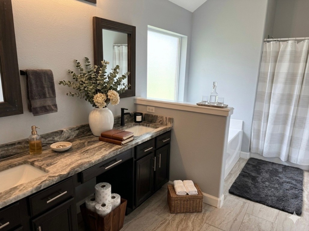 223 Maple Lane Conroe, TX 77304 - Photo 10 of 24 Virtually Staged Master Bath