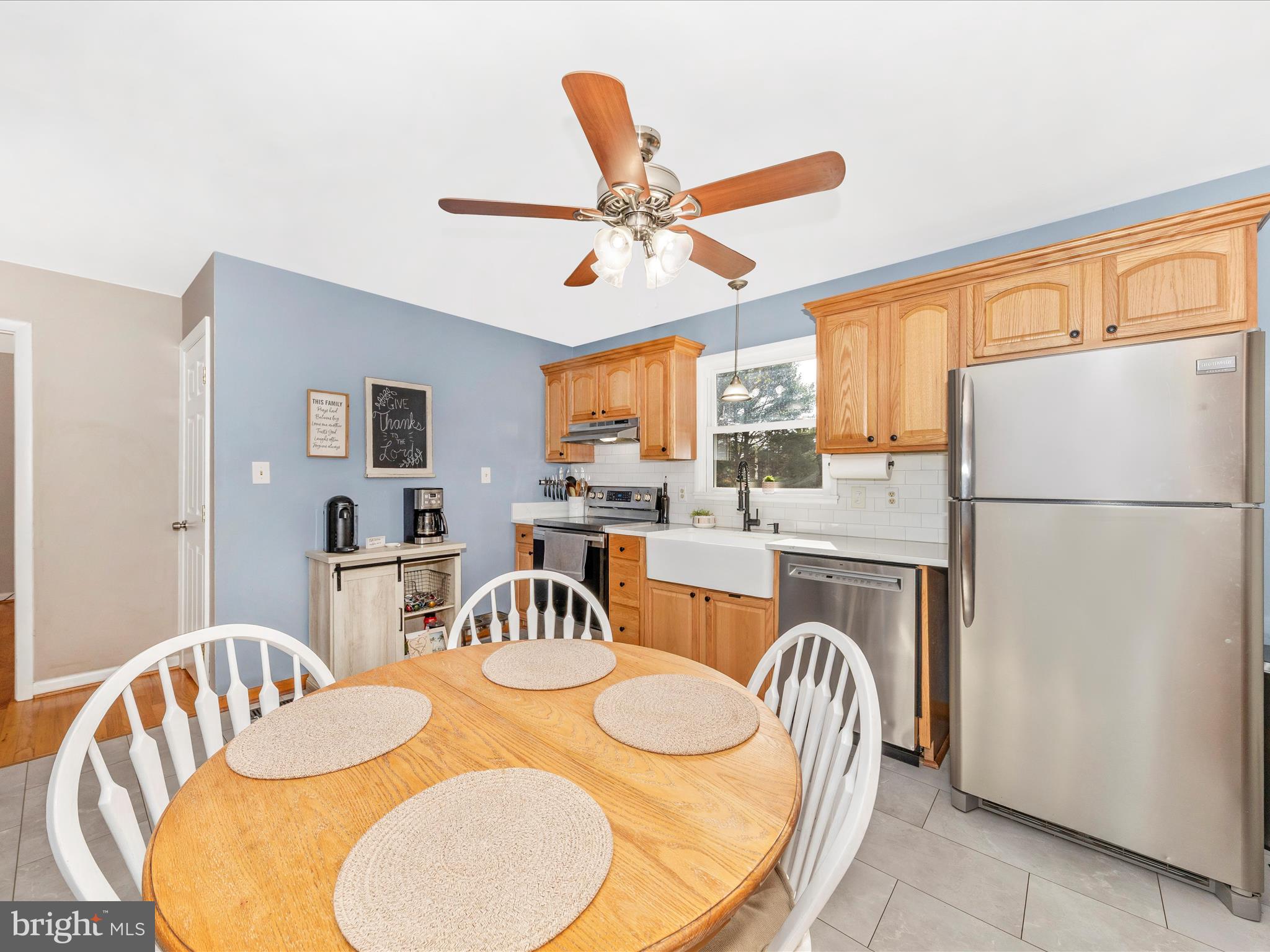 8829 Orndorff Road Thurmont, MD 21788 - Photo 11 of 46 a dining room with furniture a window and kitchen view