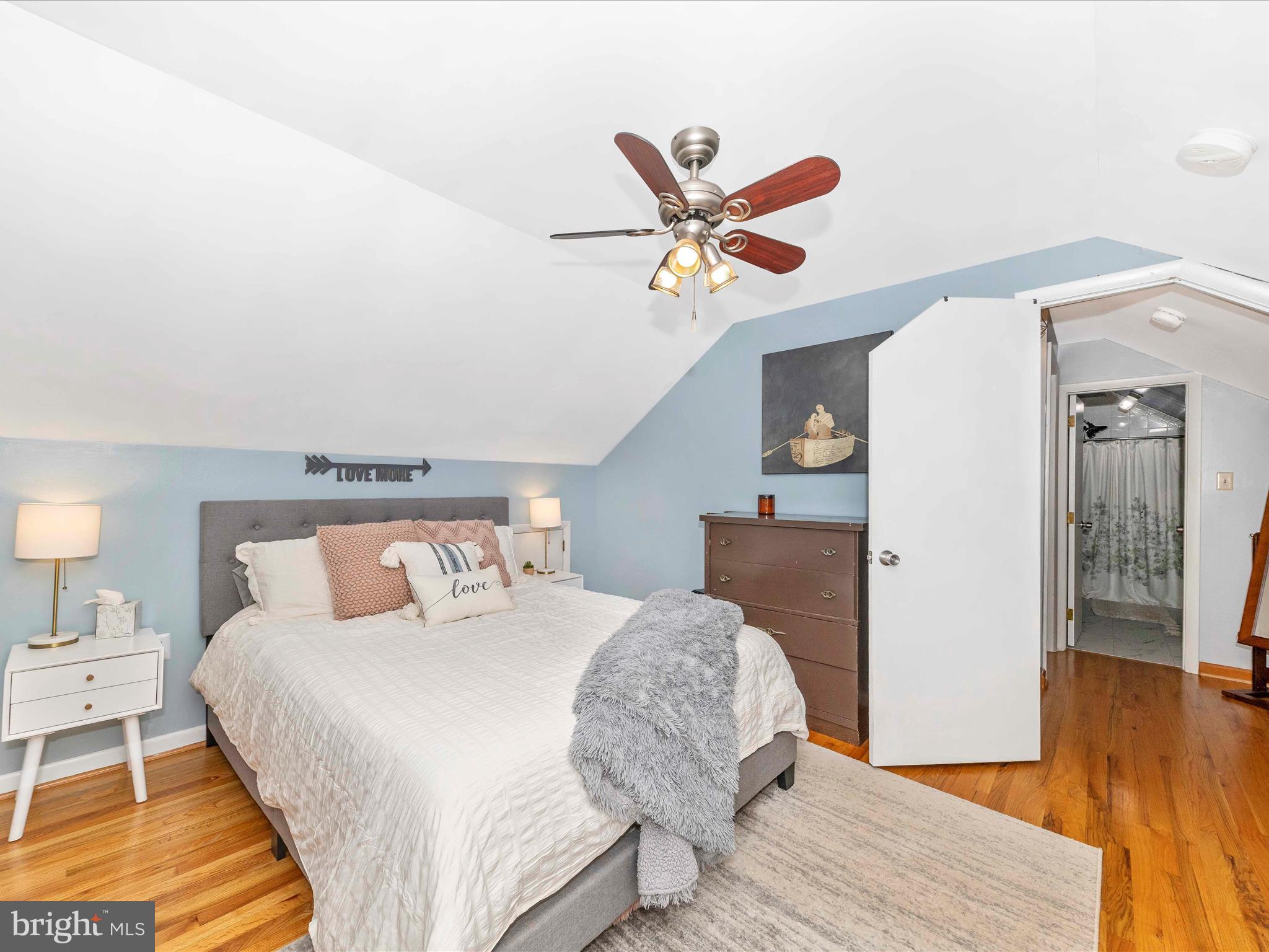 8829 Orndorff Road Thurmont, MD 21788 - Photo 29 of 46 a bedroom with a bed and wooden floor