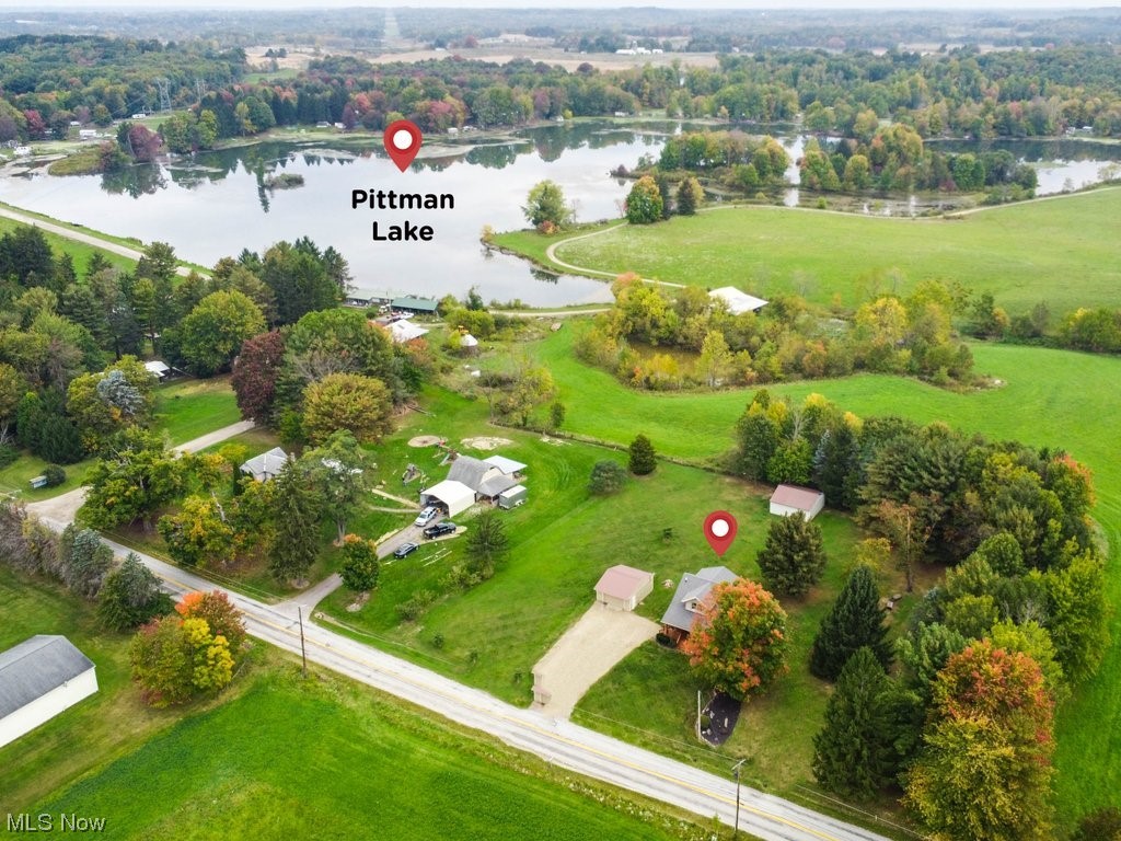 3417 Lake Rockwell Road Ravenna, OH 44266 - Photo 33 of 35 Aerial view with a water view
