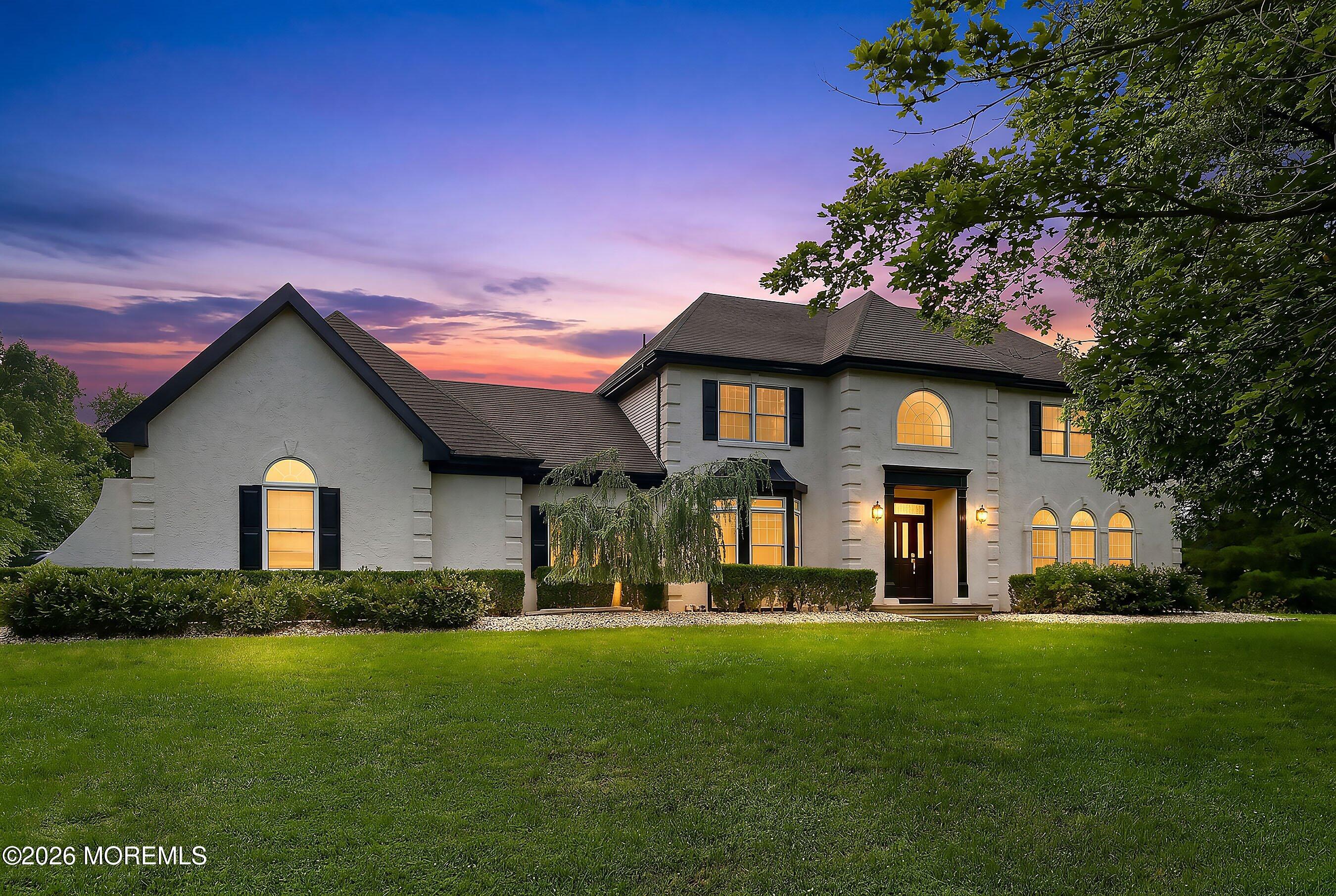 304 Disbrow Hill Road Millstone Township, NJ 08535 - Photo 1 of 54 08-Front Left TWILIGHT