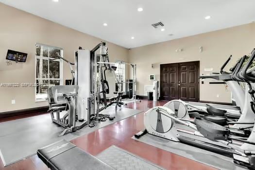 4127 Northeast 30th Street Homestead, FL 33033 - Photo 49 of 50 a view of a room with gym equipment