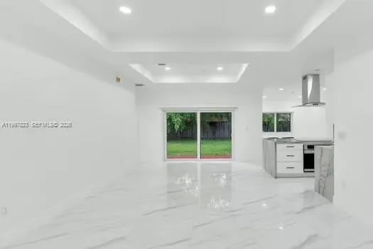 a view of an empty room