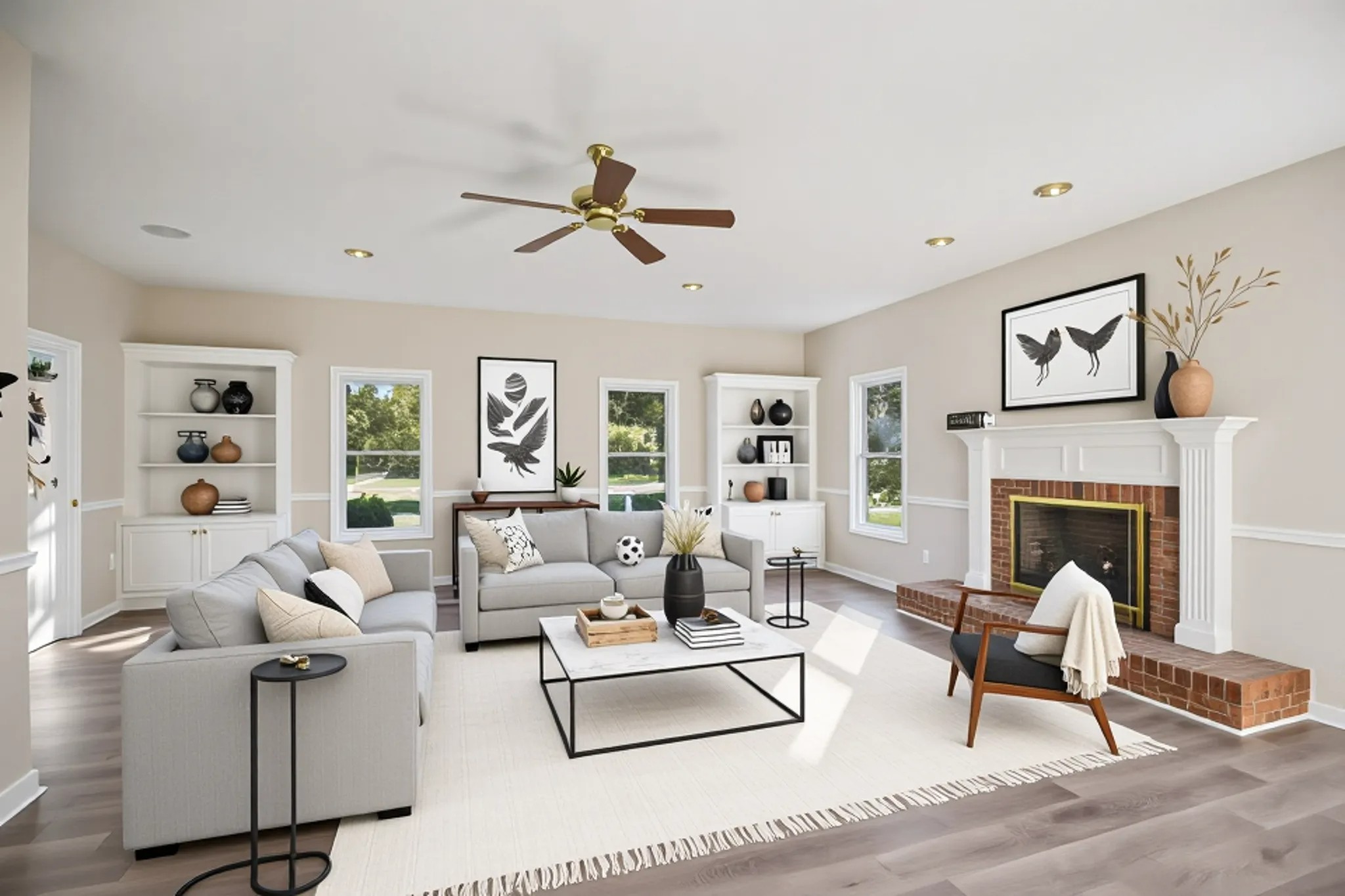 4026 Windland Drive Springfield, TN 37172 - Photo 11 of 32 a living room with furniture and a fireplace