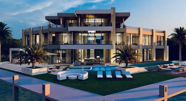 a living room filled with furniture and a floor to ceiling window