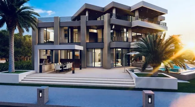 a view of building with a outdoor seating