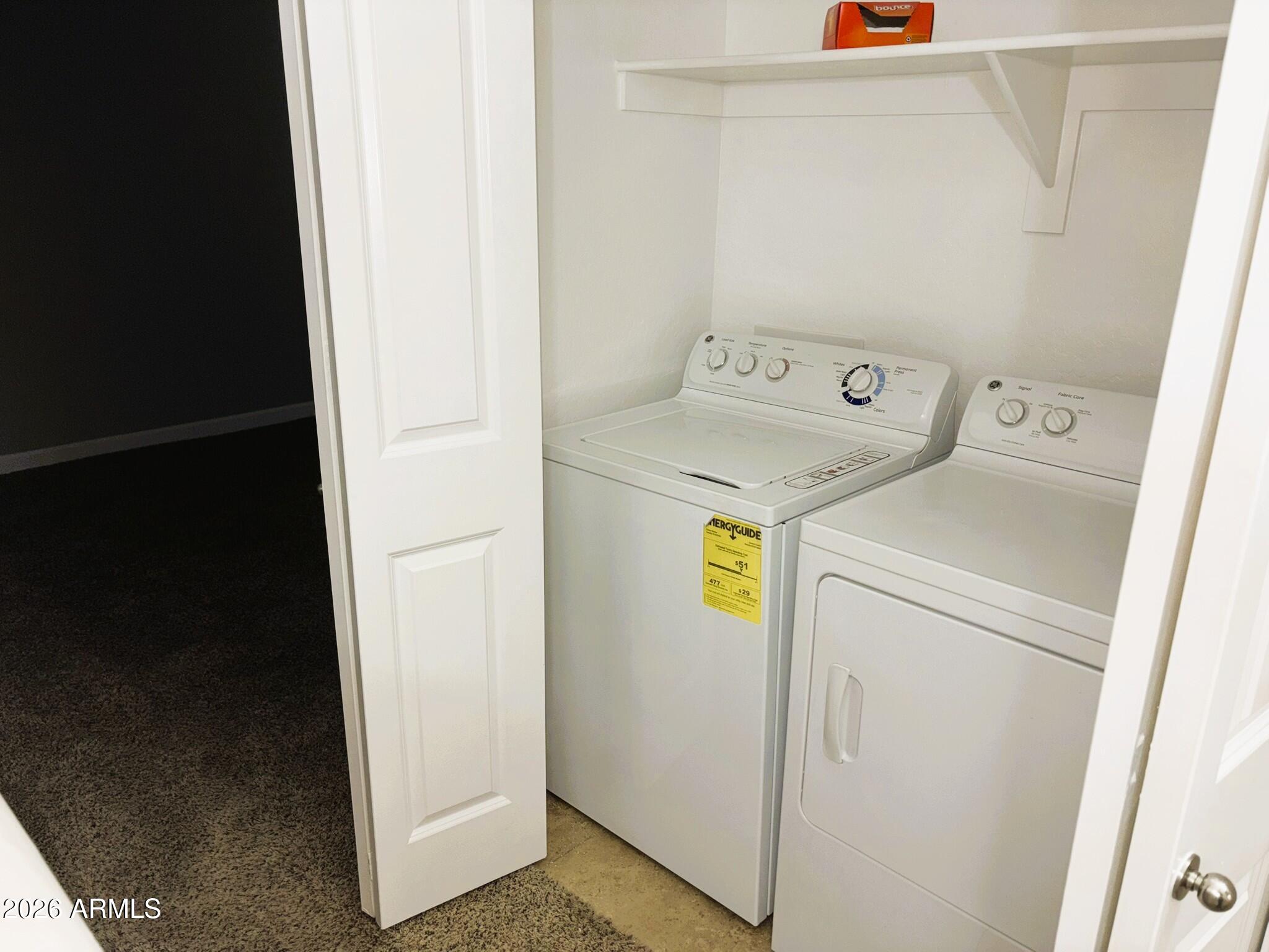 2150 West Alameda Road, Unit 1265 Phoenix, AZ 85085 - Photo 17 of 25 a utility room with dryer and washer