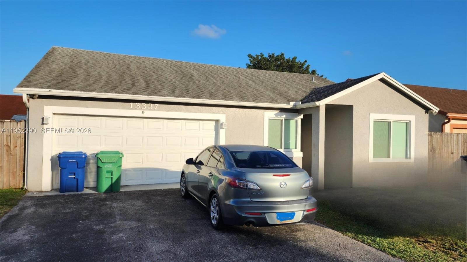 a car parked in front of house