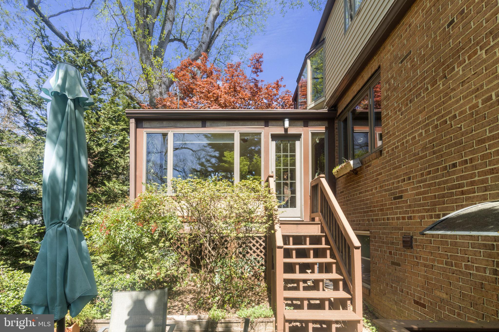 9506 Thornhill Road Silver Spring, MD 20901 - Photo 20 of 22 Sunroom Stairs to Patio