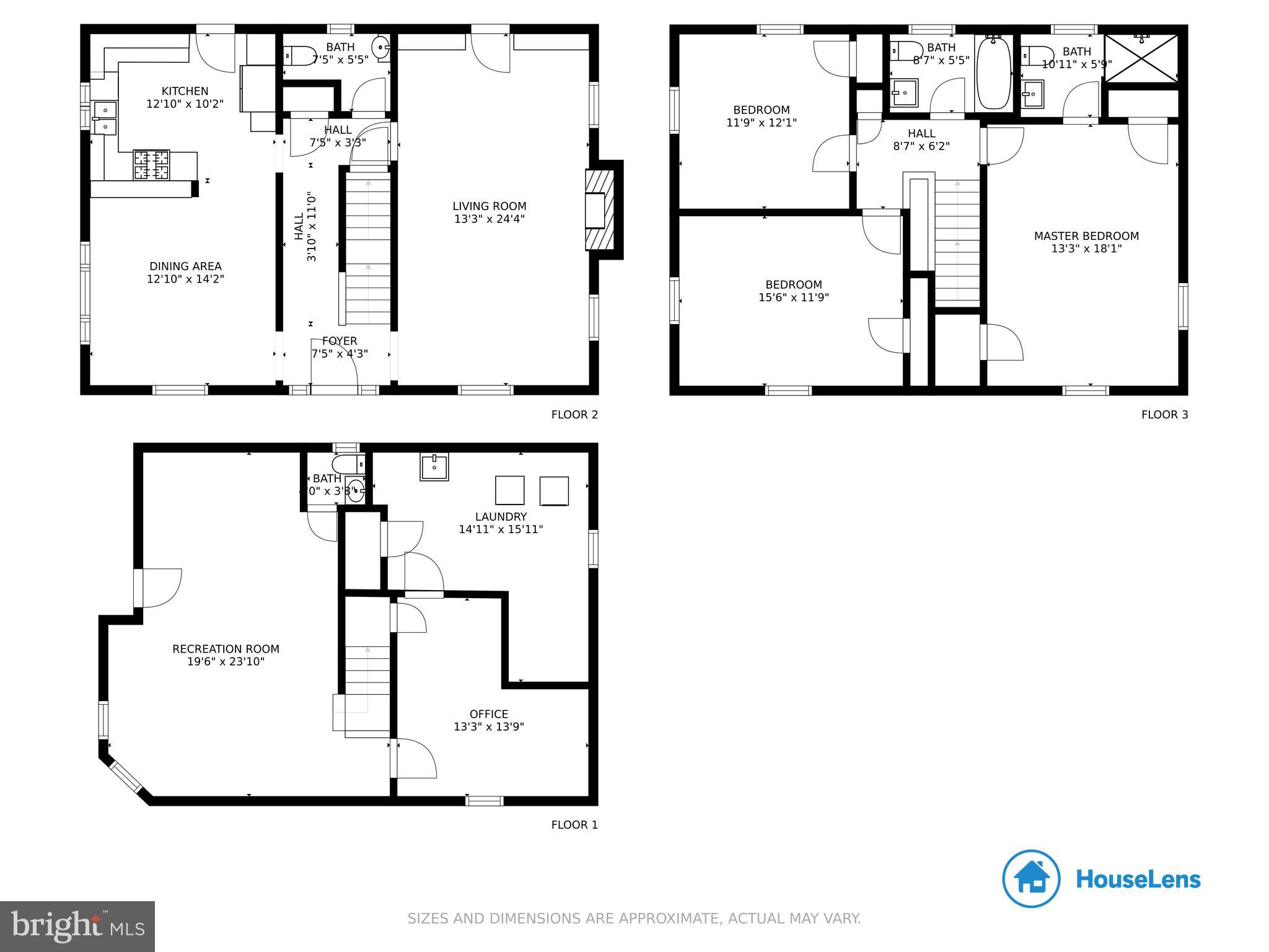 3917 Juniper Road Baltimore, MD 21218 - Photo 75 of 75 Floor plan for all three finished level