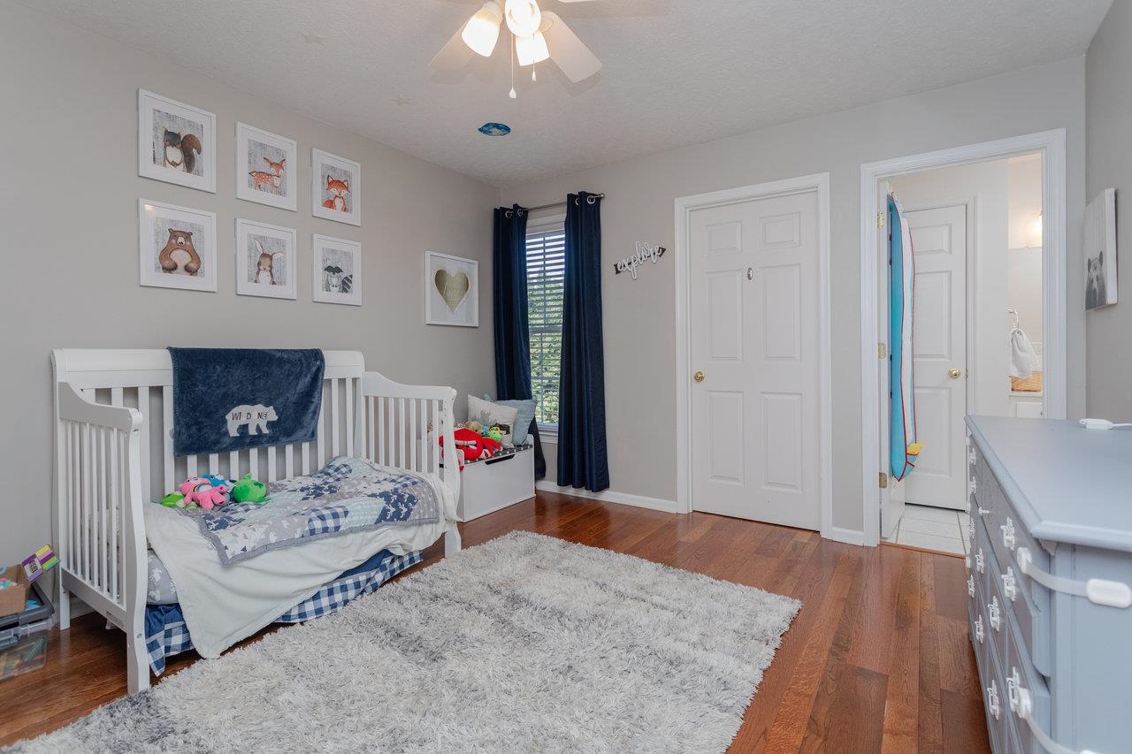 3750 Davis Road Penn Laird, VA 22846 - Photo 37 of 73 Second main level bedroom is spacious with beautiful, new hardwood flooring.