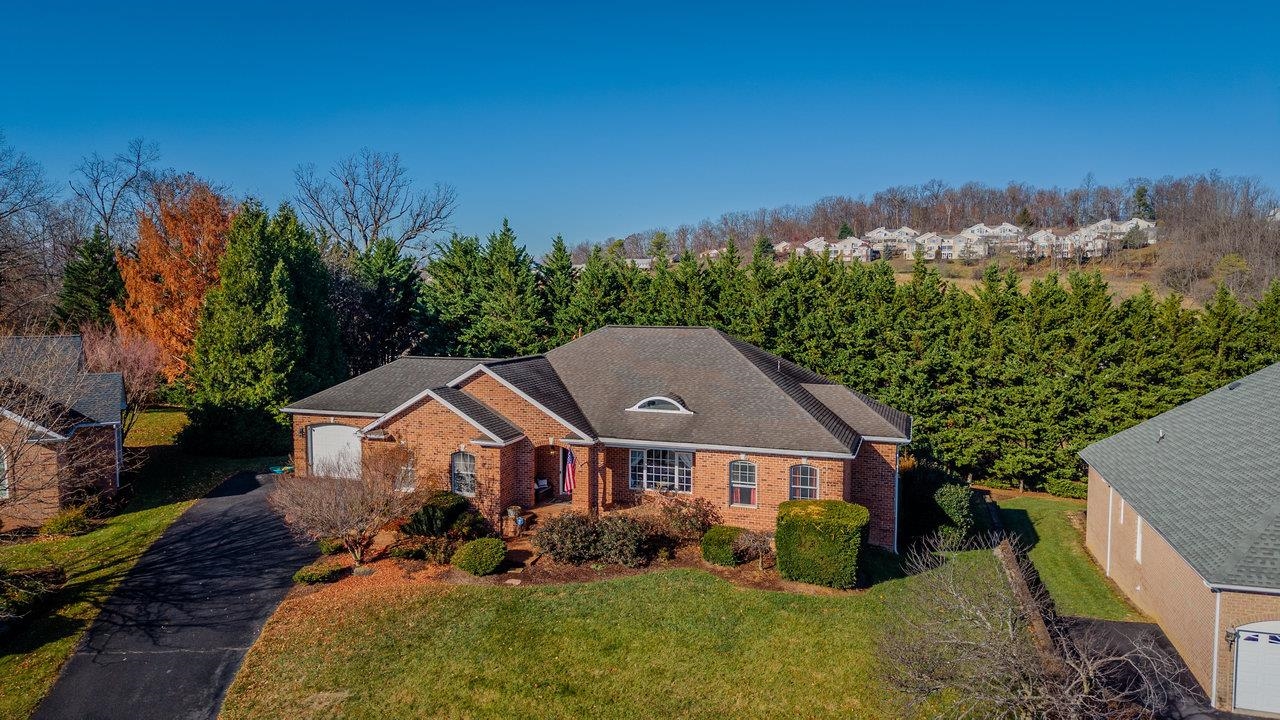3750 Davis Road Penn Laird, VA 22846 - Photo 68 of 73 a front view of a house with a yard and mountain view in back