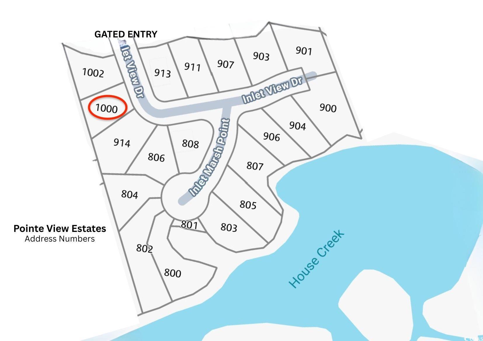 1000 Inlet View Drive North Myrtle Beach, SC 29582 - Photo 21 of 40 Parcel map