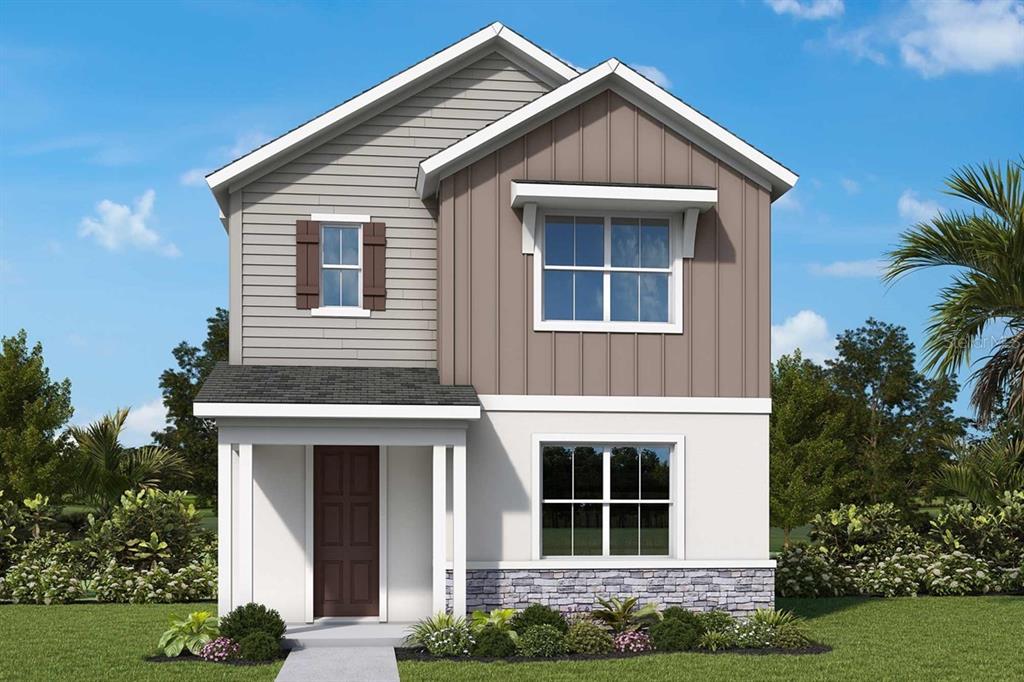 2851 Crimson Cap Street New Port Richey, FL 34655 - Photo 1 of 9 a front view of a house with garden