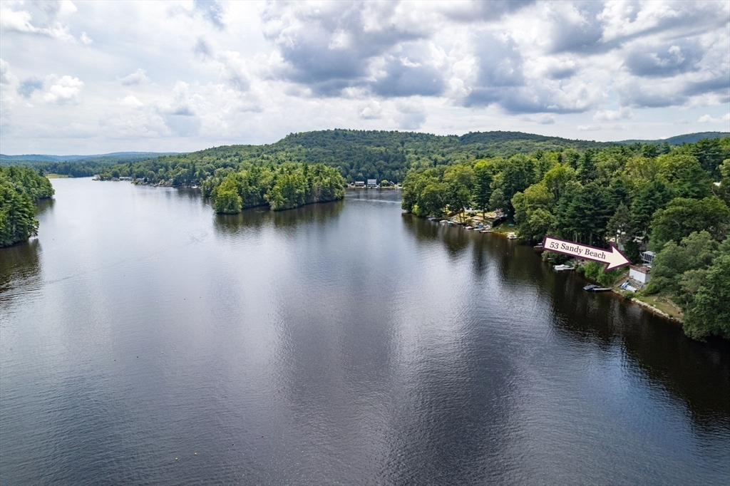 53 Sandy Beach Road Holland, MA 01521 - Photo 38 of 40 a view of a lake with houses