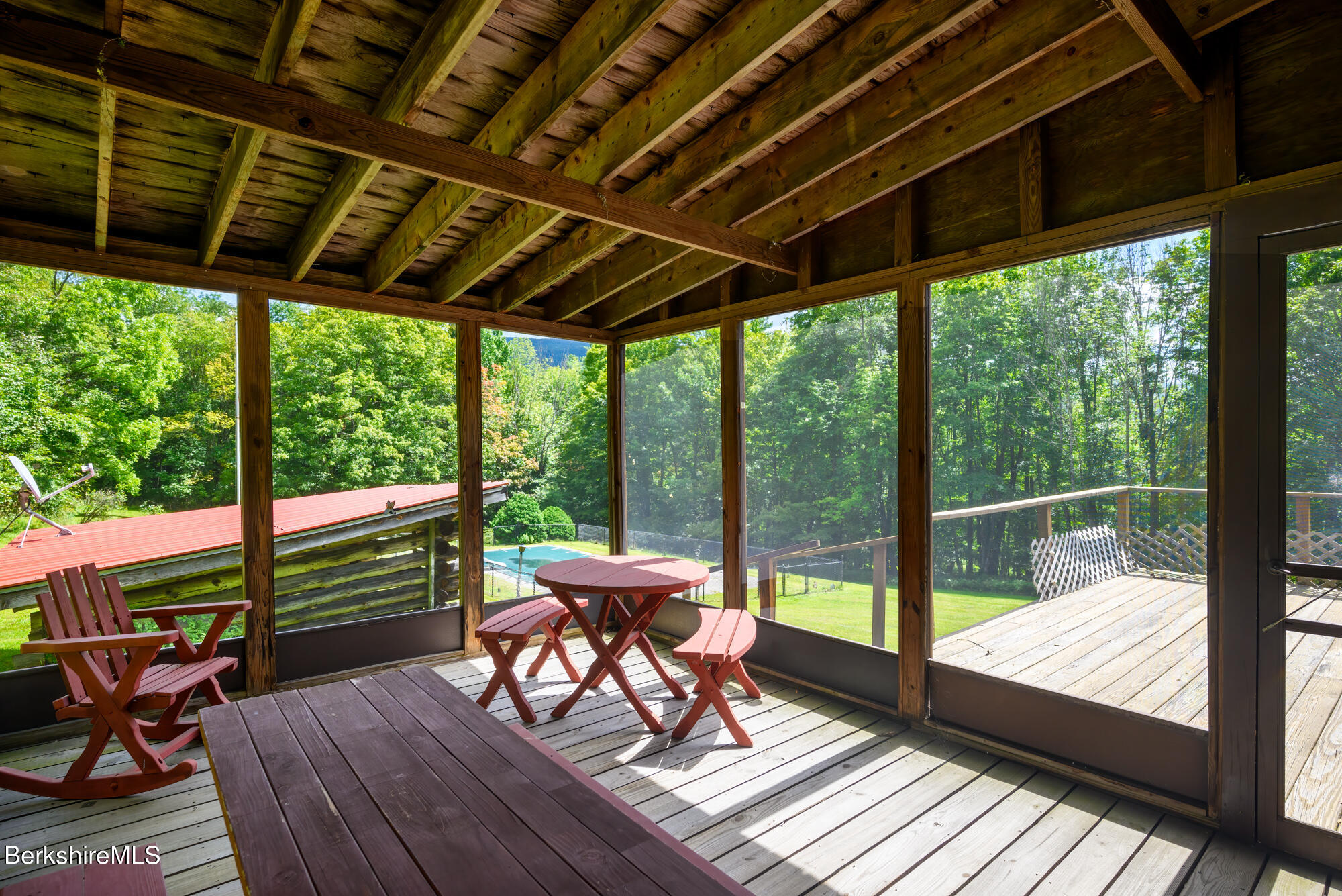 276 Sumner Road Stamford, VT 05352 - Photo 16 of 38 a view of sitting area in the deck