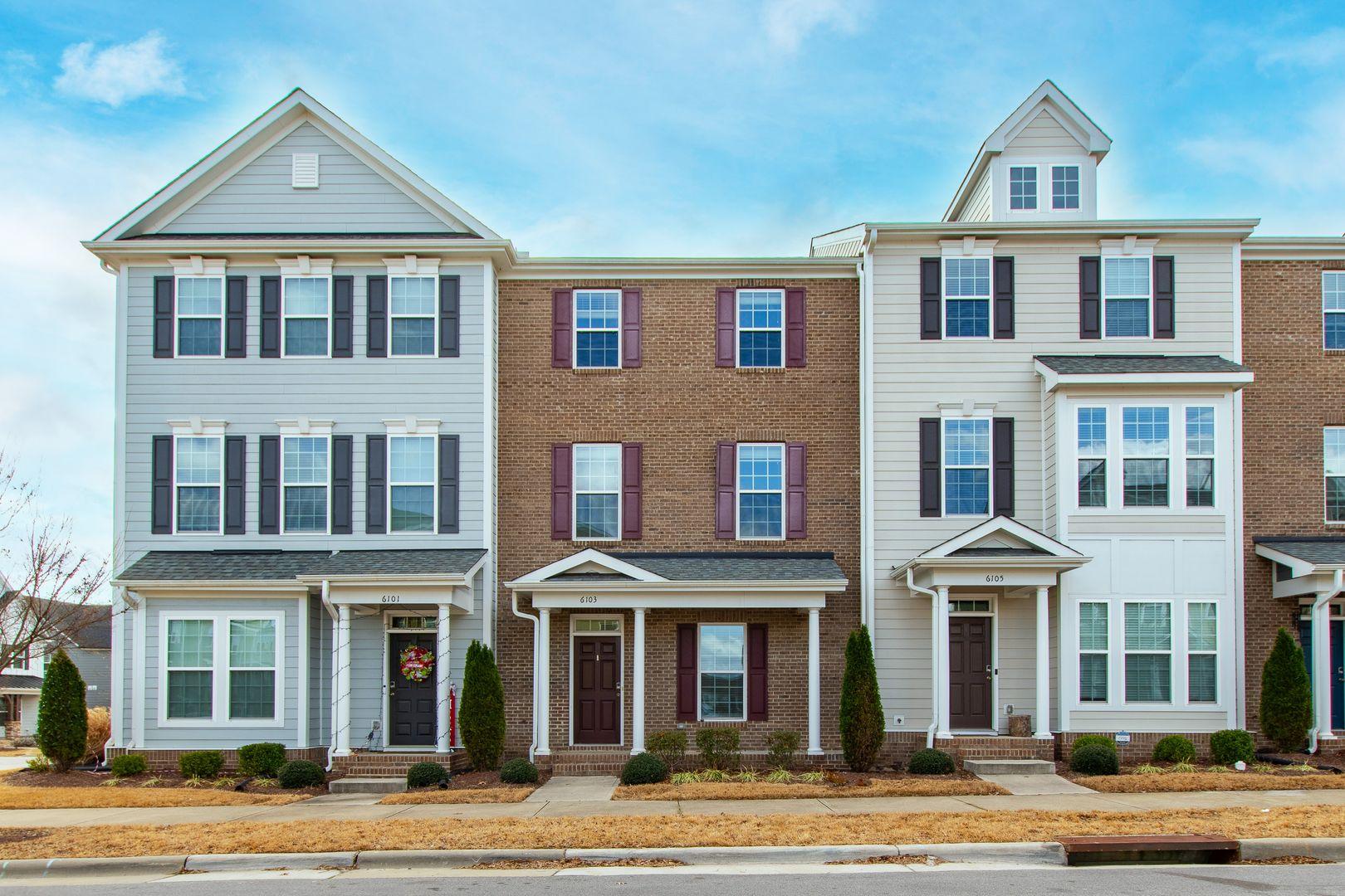 a front view of a house