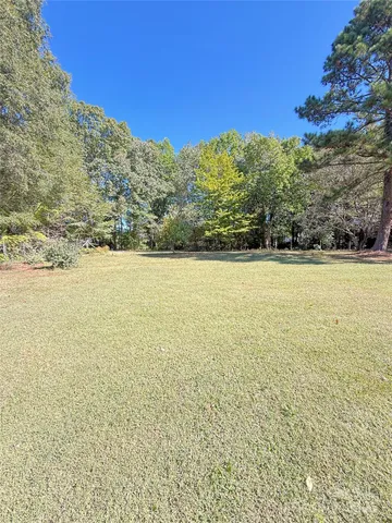 a big yard with lots of green space and trees