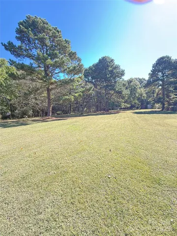 a big yard with lots of green space
