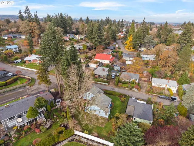 an aerial view of a city