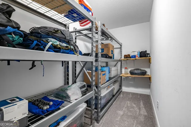 a view of storage and utility room