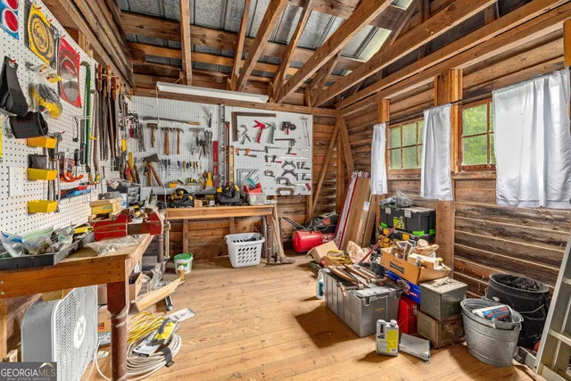 a view of storage and utility room