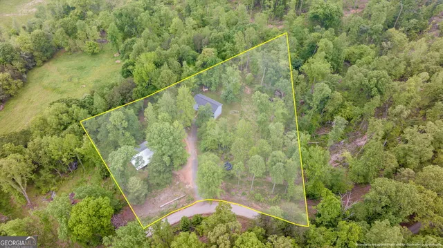 a bird view of a building