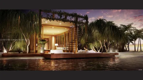 a view of swimming pool with outdoor seating