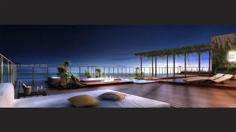 a palm tree sitting in front of a building