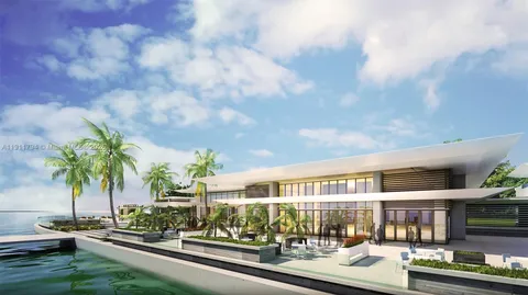 a front view of building with outdoor space