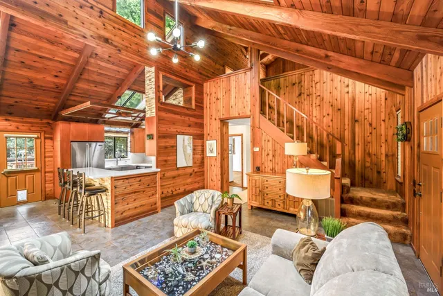 a kitchen with a stove and a sink