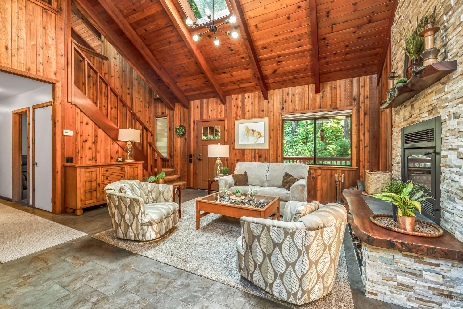 17451 Redwood Springs Drive Fort Bragg, CA 95437 - Photo 5 of 43 a living room with furniture and a large window
