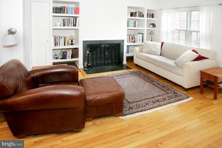 1647 Park Road Northwest Washington, DC 20010 - Photo 5 of 14 Living Room with hardwood floor and fireplace