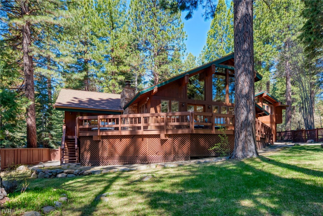 106 Jobs Peak Road Incline Village, NV 89451 - Photo 44 of 49 a view of a backyard with large trees plants and large tree