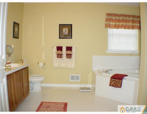 13 Lexington Road Monmouth Junction, NJ 08852 - Photo 8 of 10 a bathroom with a toilet a sink and mirror