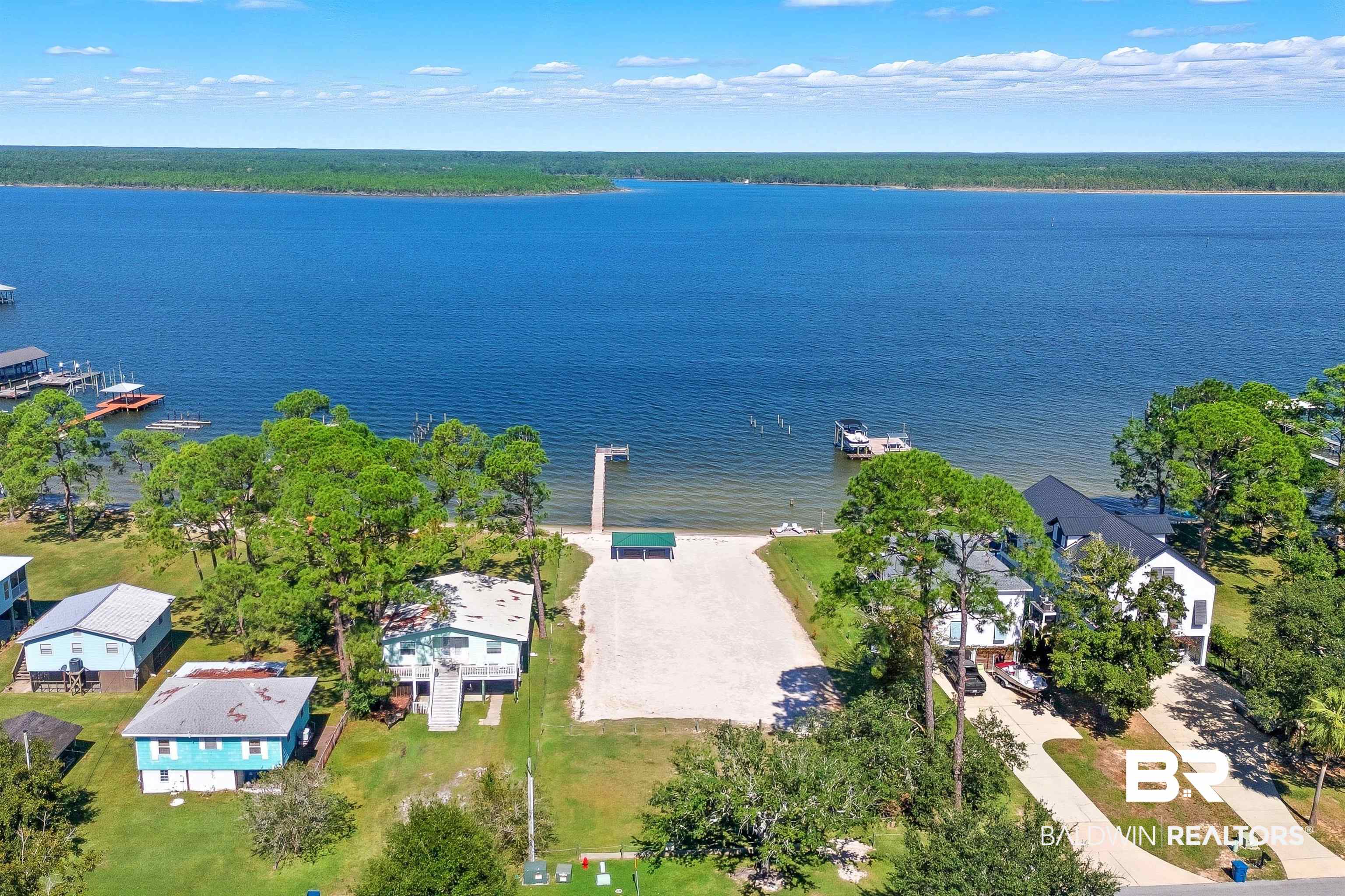 5310 Pine Road Orange Beach, AL 36561 - Photo 40 of 46 Aerial view of residential area with a nearby body of water