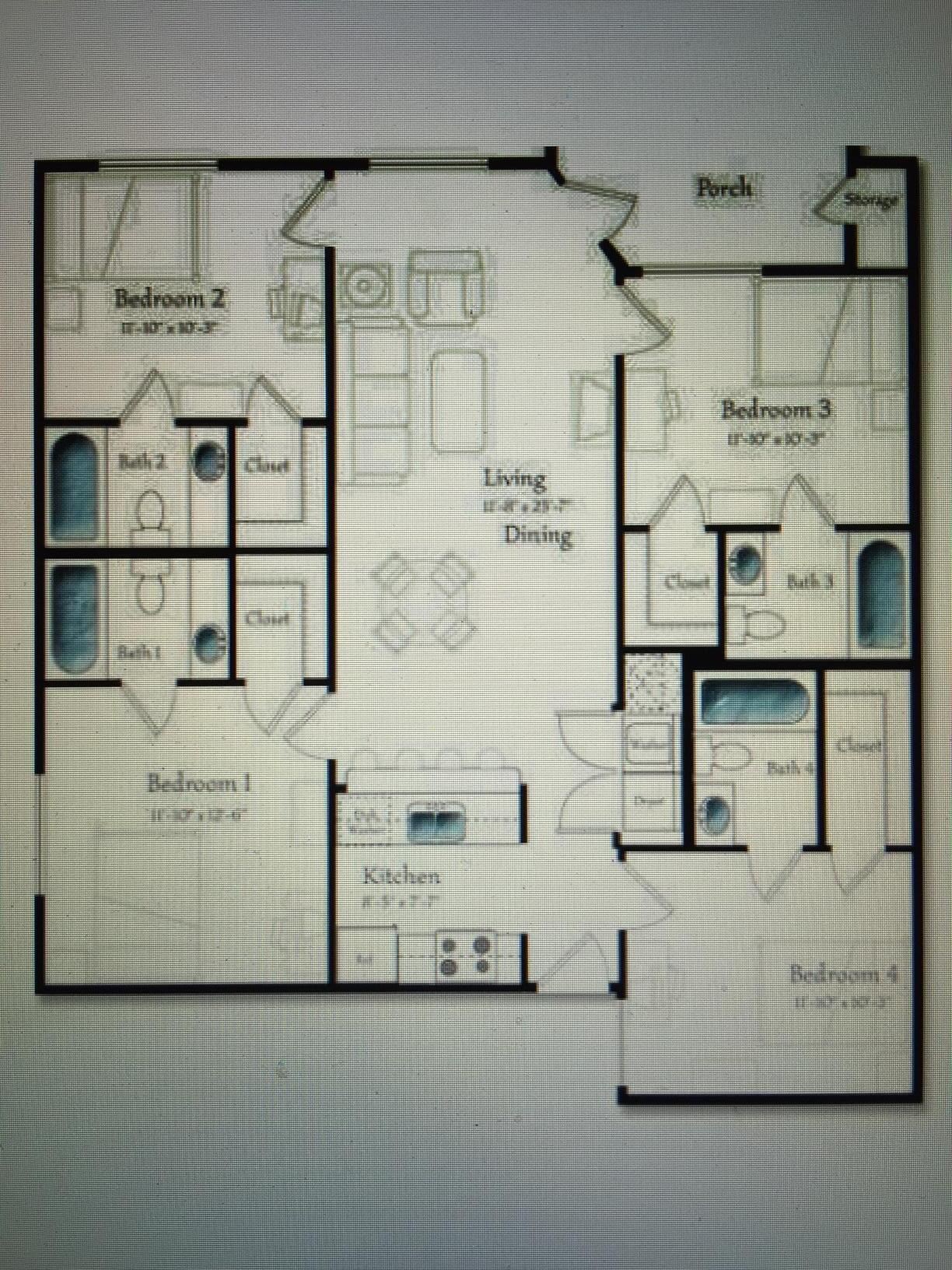 4000 Southwest 23rd Street, Unit 2201 Gainesville, FL 32608 - Photo 6 of 6 countryside floorplan