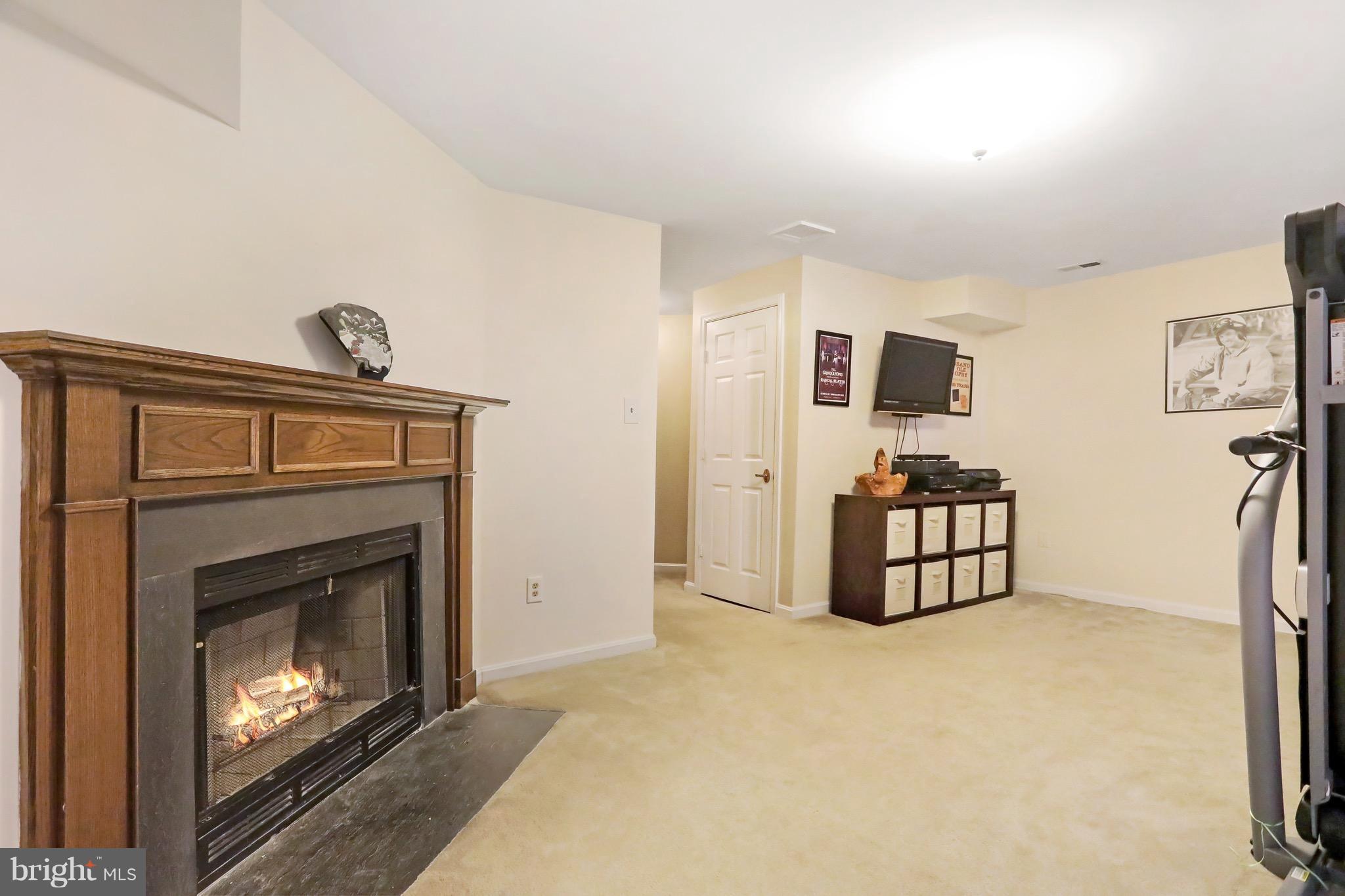 9107 Ridgefield Lane Frederick, MD 21701 - Photo 21 of 30 Basement Family Room with Fireplace