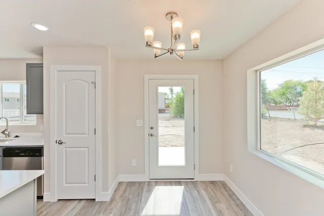 a view of a livingroom with a window